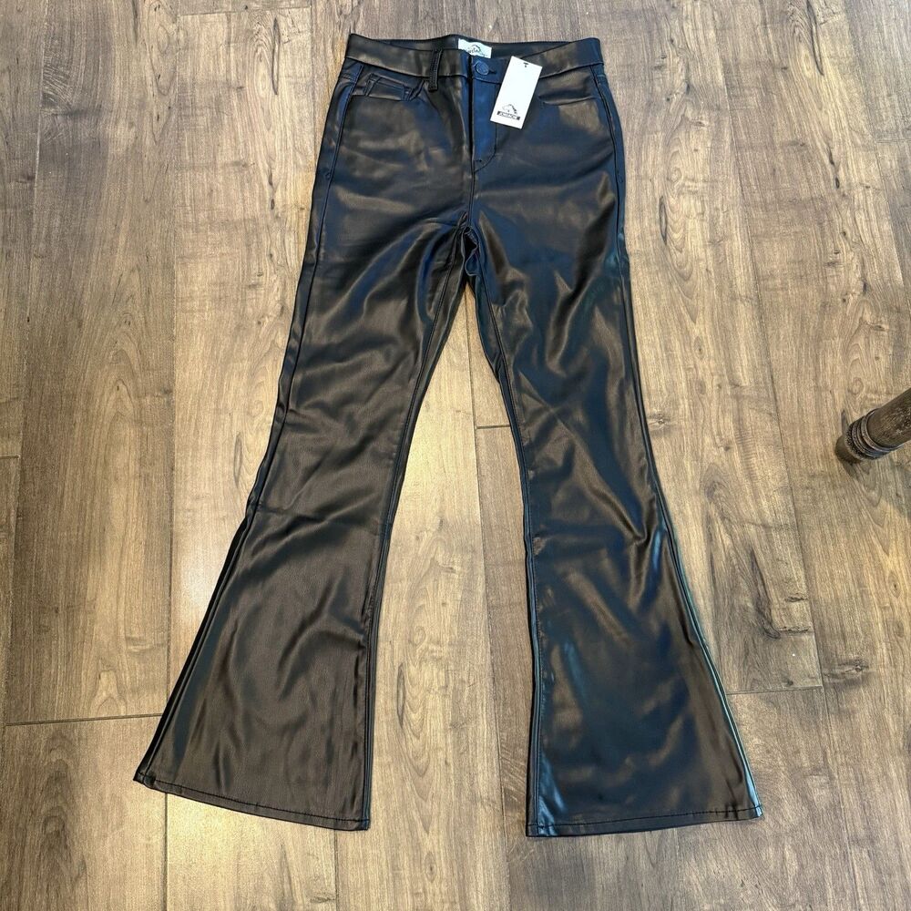 Jordache Sleek Black Flare Pants